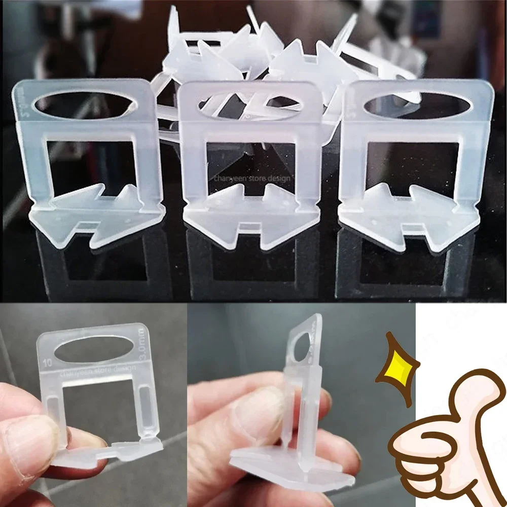 Tile Spacers Tile Leveling Clips Tile Leveling Tools Floor Wall Ceramic Tile Leveling System Clips Spacers Straps Piler Wadges For Tile Laying Fixing Construction Tools Building