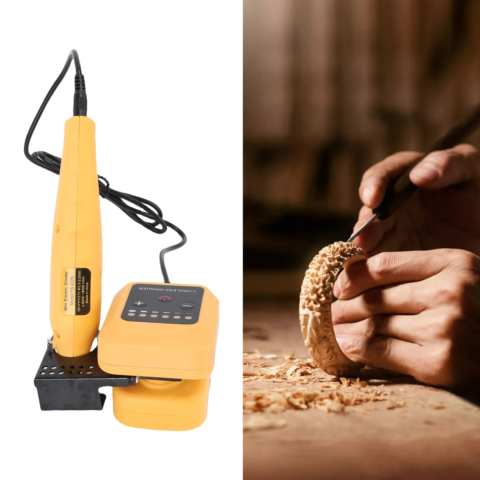 Cordless Rotating Tool Set Powerful Accurate Portable Mini Cordless Rotating Tool Kit Complete USB Type C Output for Polishing