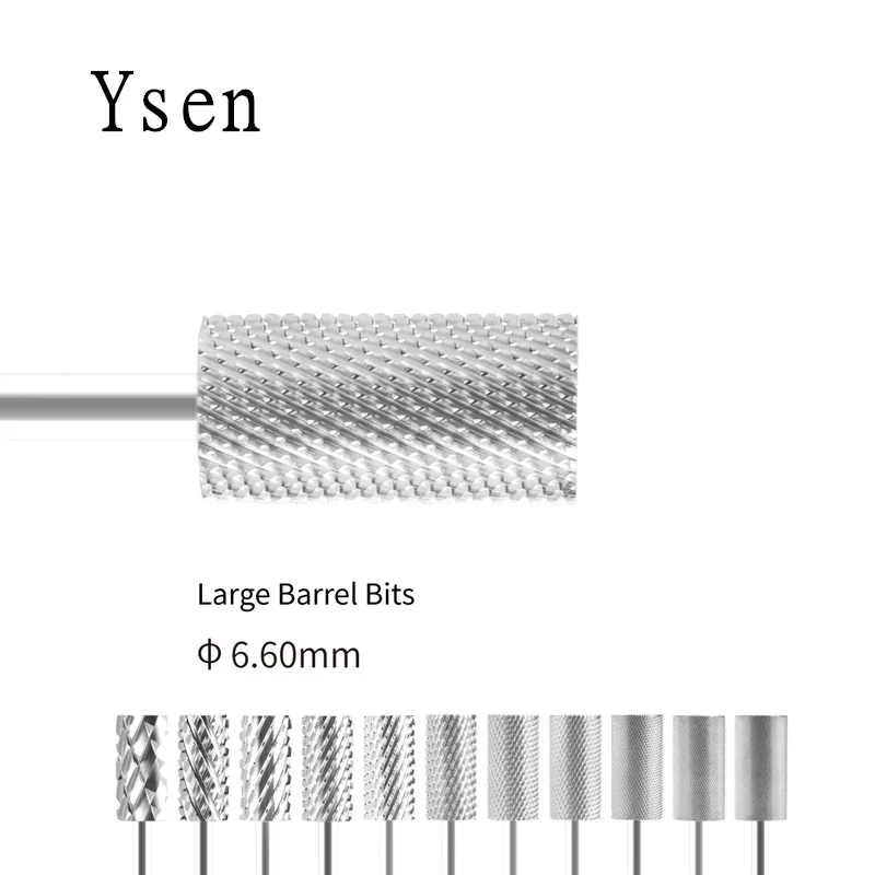 New High Quality Pro Nail Art Tungsten Steel Drill Bit High Hardness Not Hot Cylindrical Nail Removal Exfoliating Grinding Tool 2