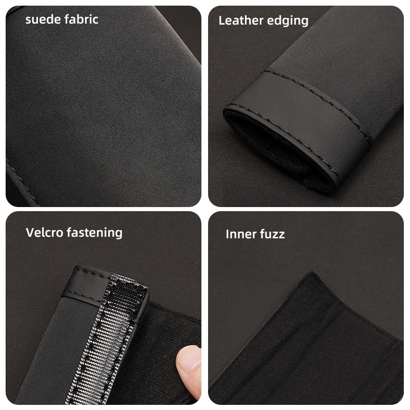 1개 자동차 안전벨트 커버 숄더 매트 스웨이드 쿠션 (BMW M E46 E90 E60 F30 G20 X1 X2 X3 X4 X5 X6 X7 i3 i4 i5 i7 M2 M4 Z4 F10 용)