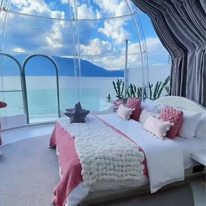 China Factory Special Price 360&deg; Panoramic Transparent Outdoor B&B PC Star Room Camp Catering Bar Dome Tent