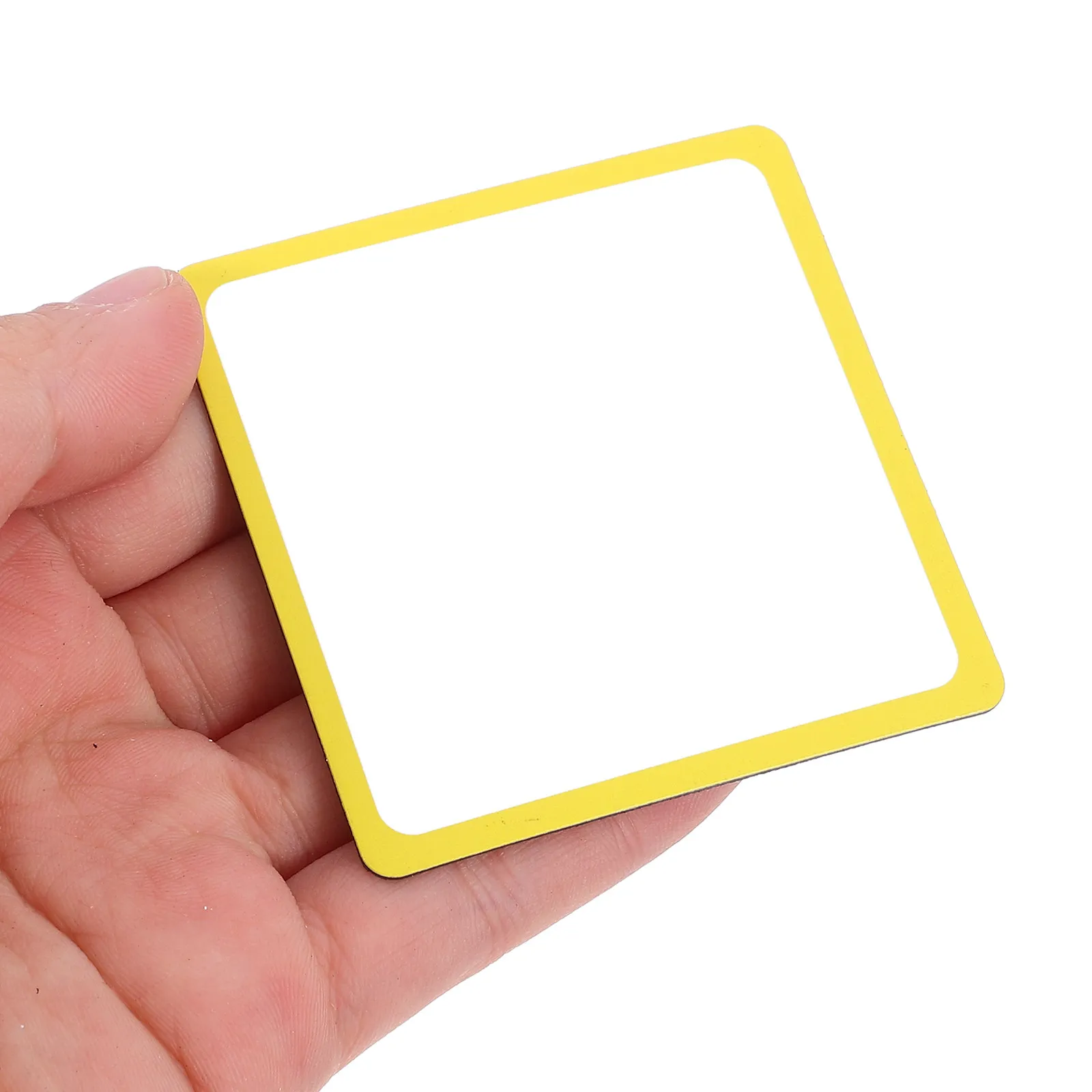 16개입 사각형 자석 드라이 이레이즈 종이 라벨 (교실, 사무실, 상점용) 철제 표면에 강력하게 부착되는 드라이 이레이즈 네임 라벨