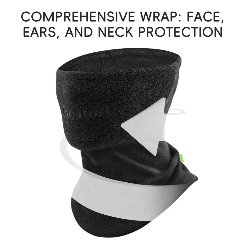 Qunature Thermal Face Cover Balaclava Winter Warmer Fleece Headband Skin-friendly Ski Tube Scarf Snowboard Half Face Mask 3