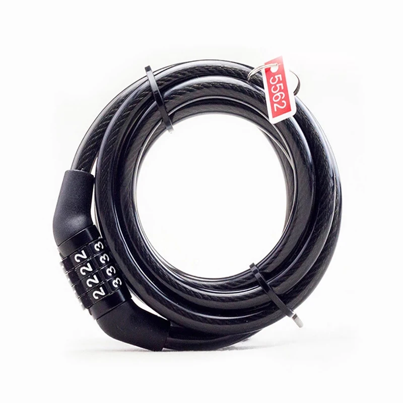 

Bicycle Lock Code Combination, Anti-theft Security Lock Equipment, MTB Universal Stainless Steel Cable Coil, Motorcycle