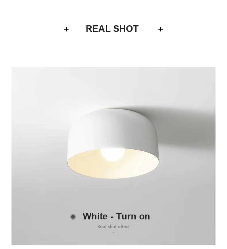 Minimalistische LED ovale halb eingelegte Deckenbeleuchtung Home Decor Korridor E27 Deckenleuchte Dekoration Innenflur Dekor Licht – Detail 11