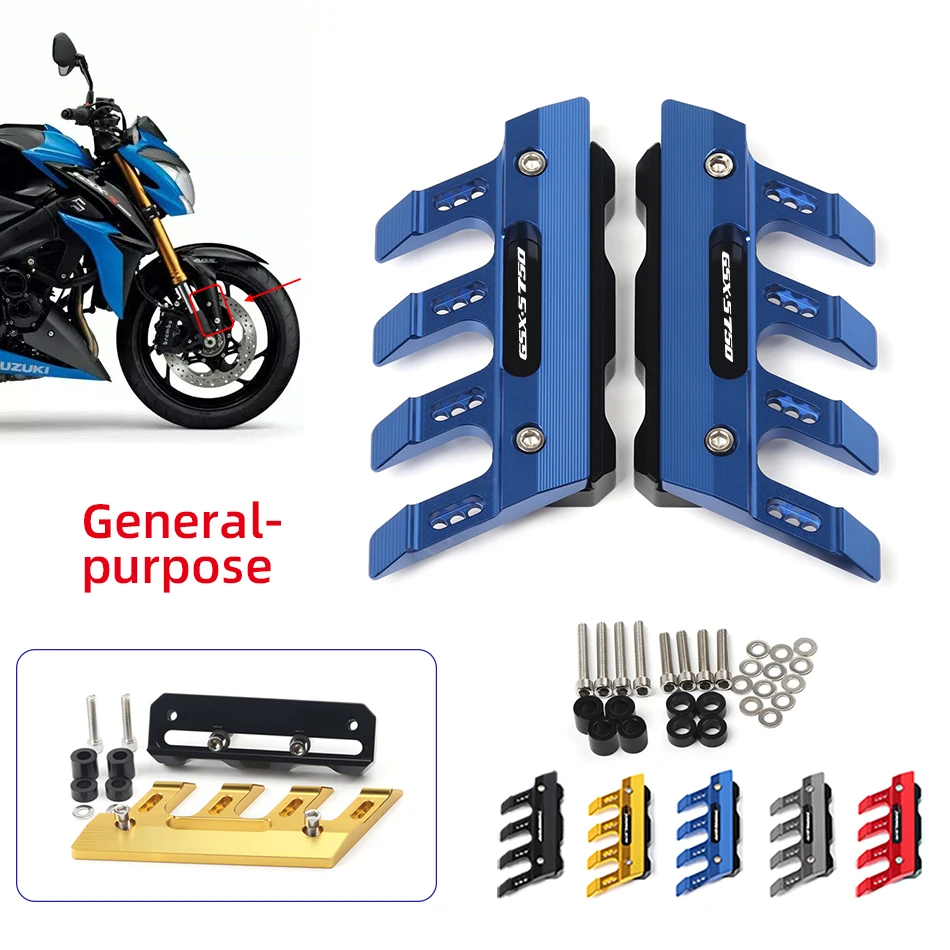 

Motorcycle Front Fork Protector For Suzuki GSX-S750 GSXS750 GSX S750 S Fender Slider Guard Accessories GSXS 750 Mudguard