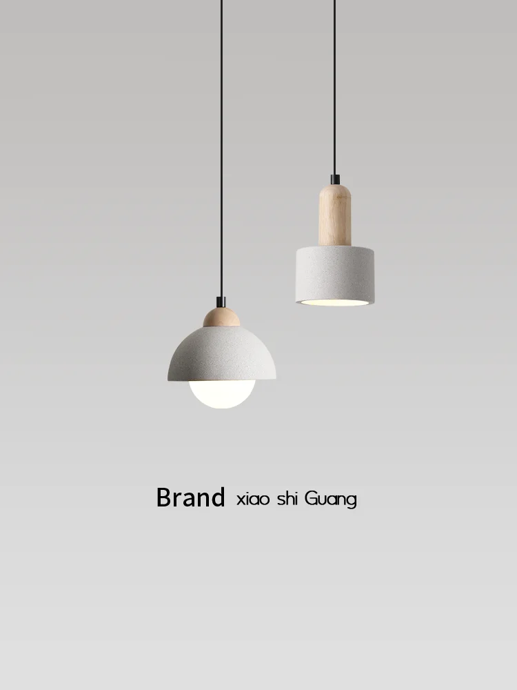 

The product can be customized.Bedroom bedside chandelier Nordic minimalist modern porch restaurant bar creative cement small