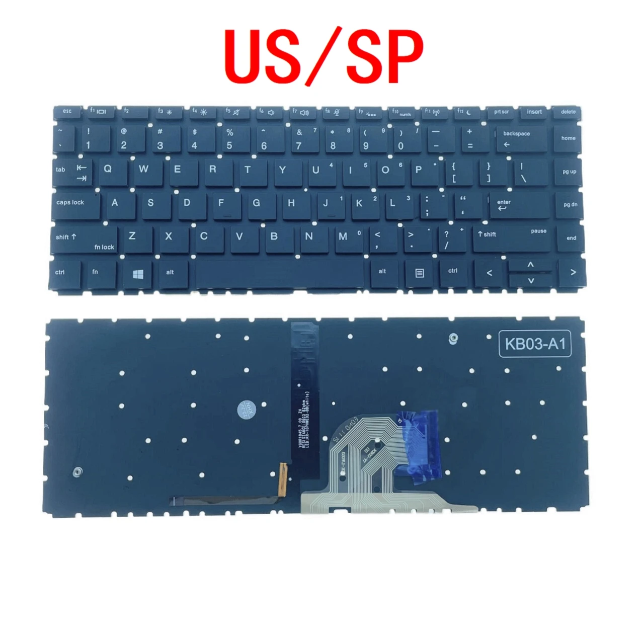 Nuova Tastiera Retroilluminata Per Laptop Spagnola Usa Per Hp Probook 440 G6 445 G6 440 G7 445 G7 Sostituzione Pc Notebook