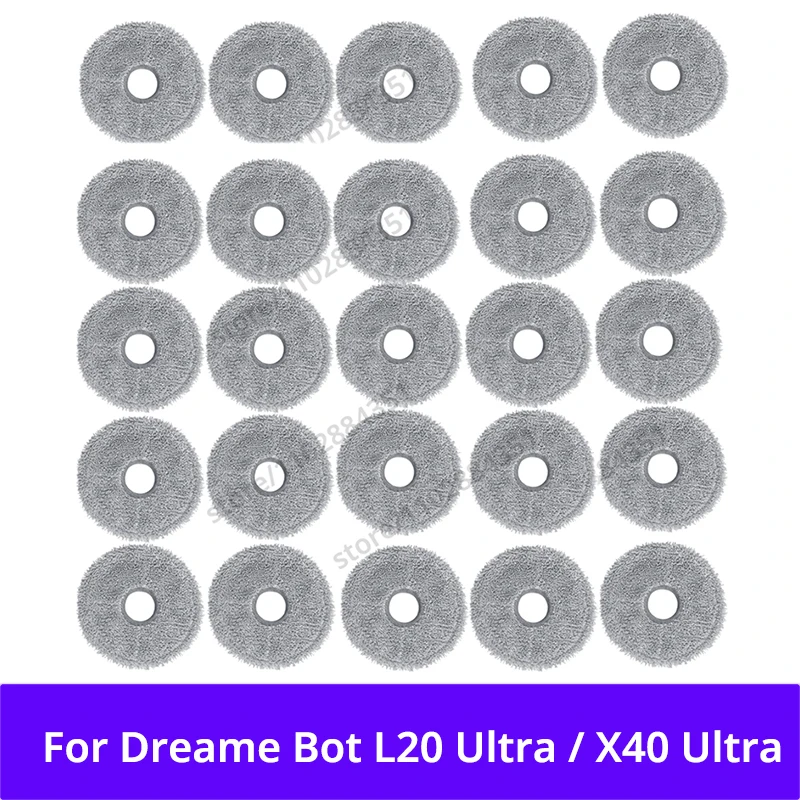 Mop Cloth For Dreame L20 Ultra / L30 Ultra / X20 Pro L10s Pro Ultra X40 Ultra / X40 Pro / S30 Pro Vacuum Cleaner Accessories