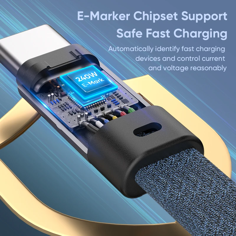 USB-C 240W 휴대폰 고속 데이터 케이블 C타입 to C타입 키체인 분실방지 휴대용 짧은 케이블 노트북 태블릿 충전 케이블