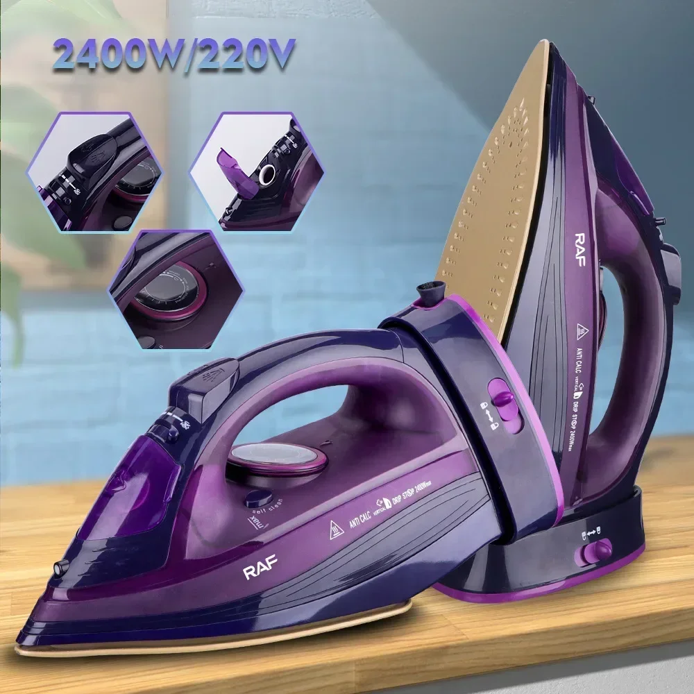 

Cordless Steam Iron, with Power Charging Base with Carry Lock Easy Storage, Steam Iron Ceramic Soleplate for Clothes