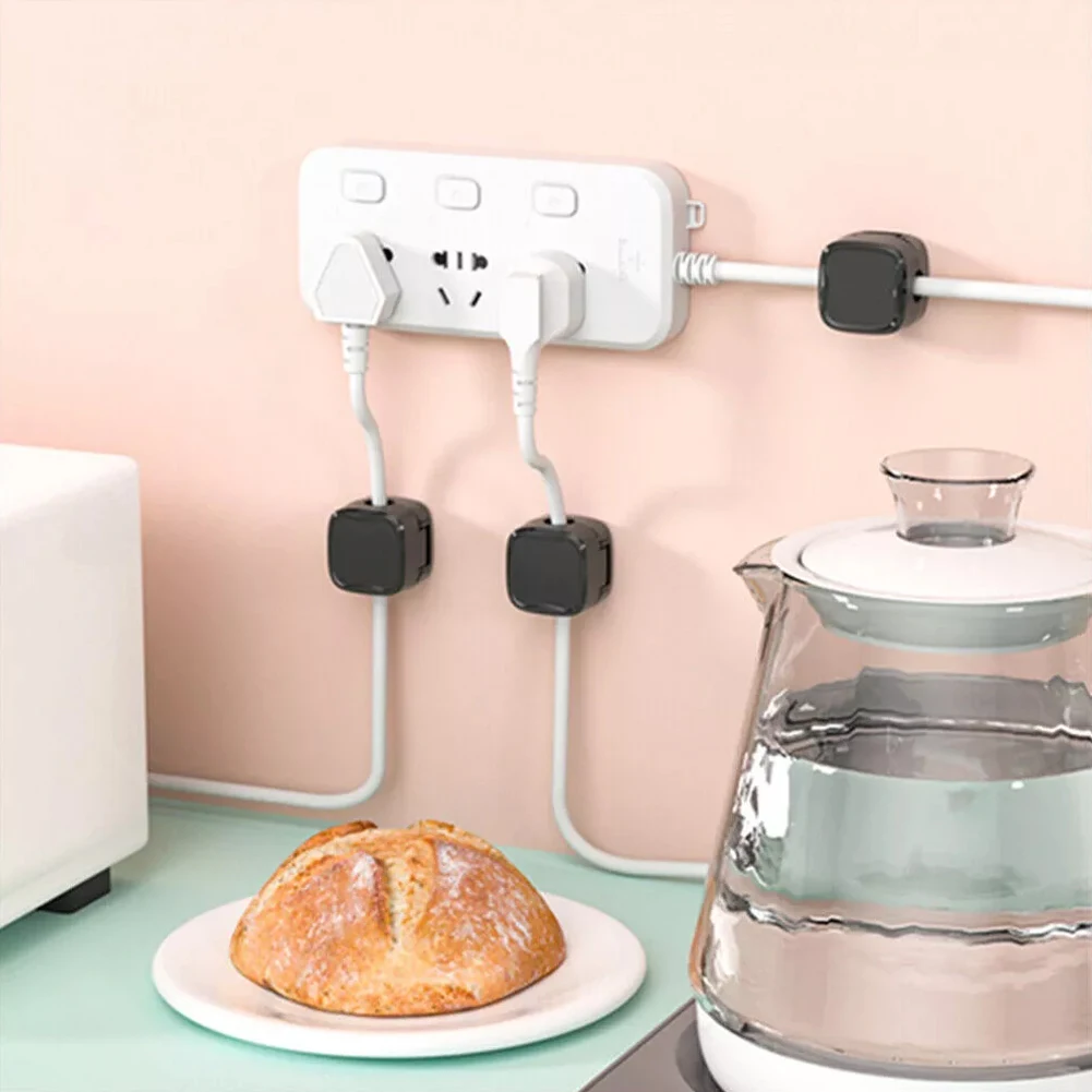 Description Picture 5 of item1set Wall Mounted Charging Cable Organiser Clips Wire Manager Management Cord Holder 2*2*1.9 Cm Electrical Supplies Accessories