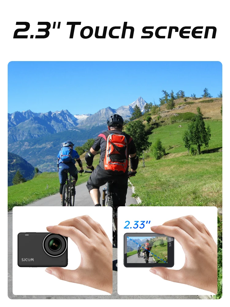 SJCAM SJ10X Waterproof Action Camera Anti-Shake 4K Touch Screen Underwater Mode Multifunctional Outdoor Sport Video Cam 5
