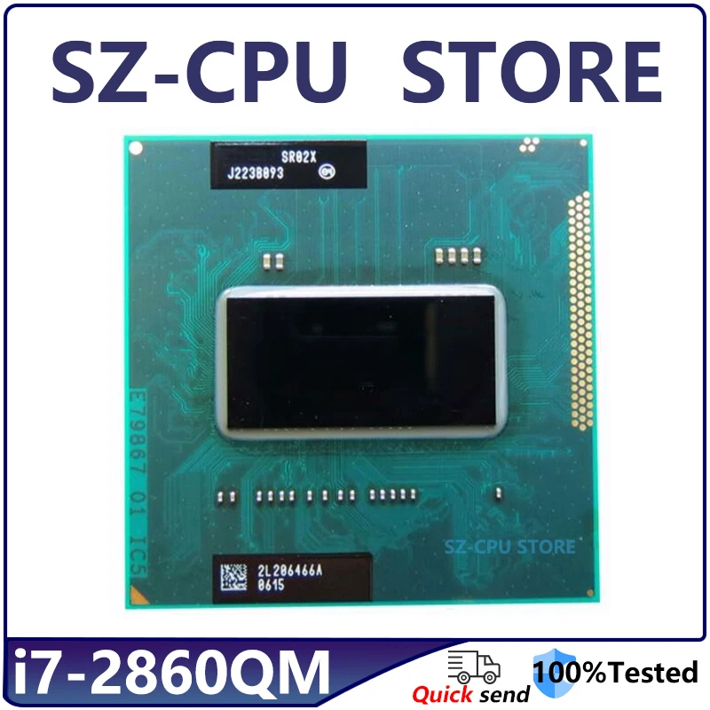 Core i7-2860QM i7 2860QM SR02X 2,5 ГГц четырехъядерный восьмипоточный процессор 8M 45W Socket G2 / rPGA988B HM65 HM67