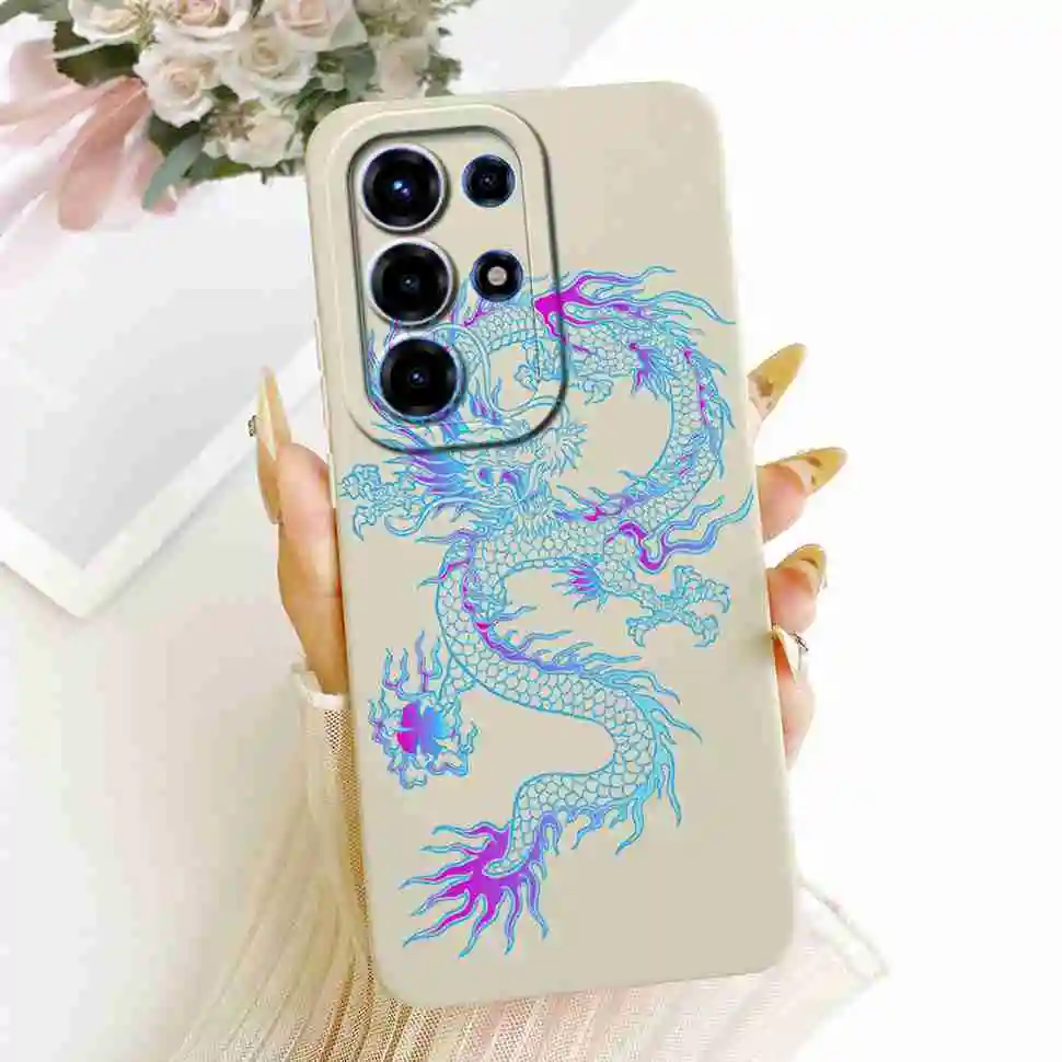 Floral Silicone Soft Shockproof Back Cover Case