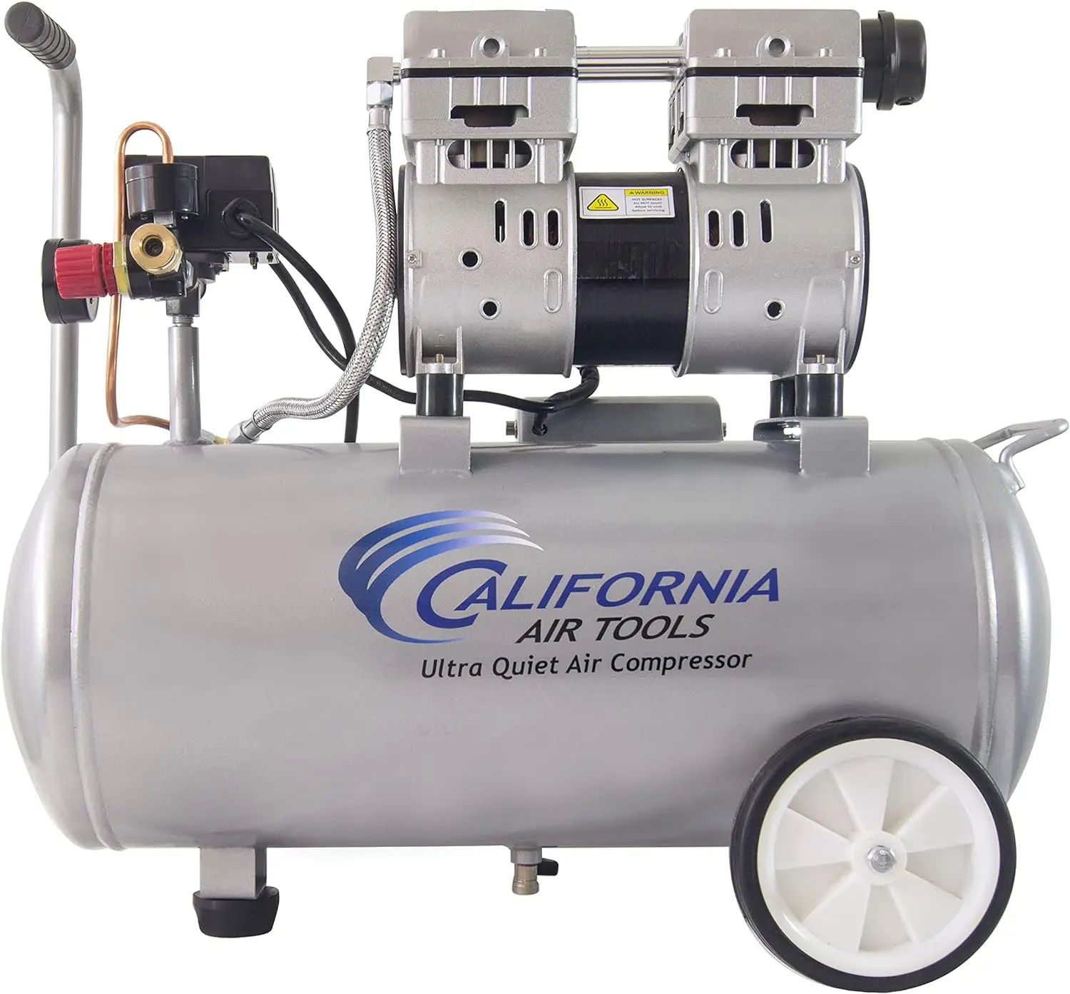 

California Air Tools 8010, стальной резервуар, воздушный компрессор | Ультра тихий, без масла, 1,0 hp, 8 Гал