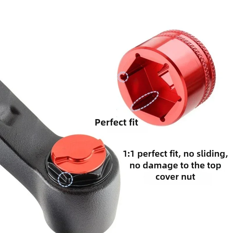 Hasaller Chiave per bicicletta, accessorio per la riparazione di mountain bike, strumento di rimozione forcella anteriore in robusto acciaio inossidabile (27-28 mm