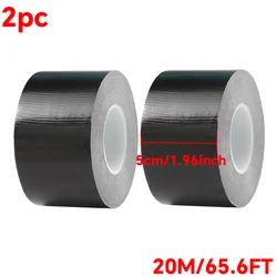 Black Heavy Duty Easy - Tear Tape with Strong Adhesive for Home, Crafts, and Repairs (Black)