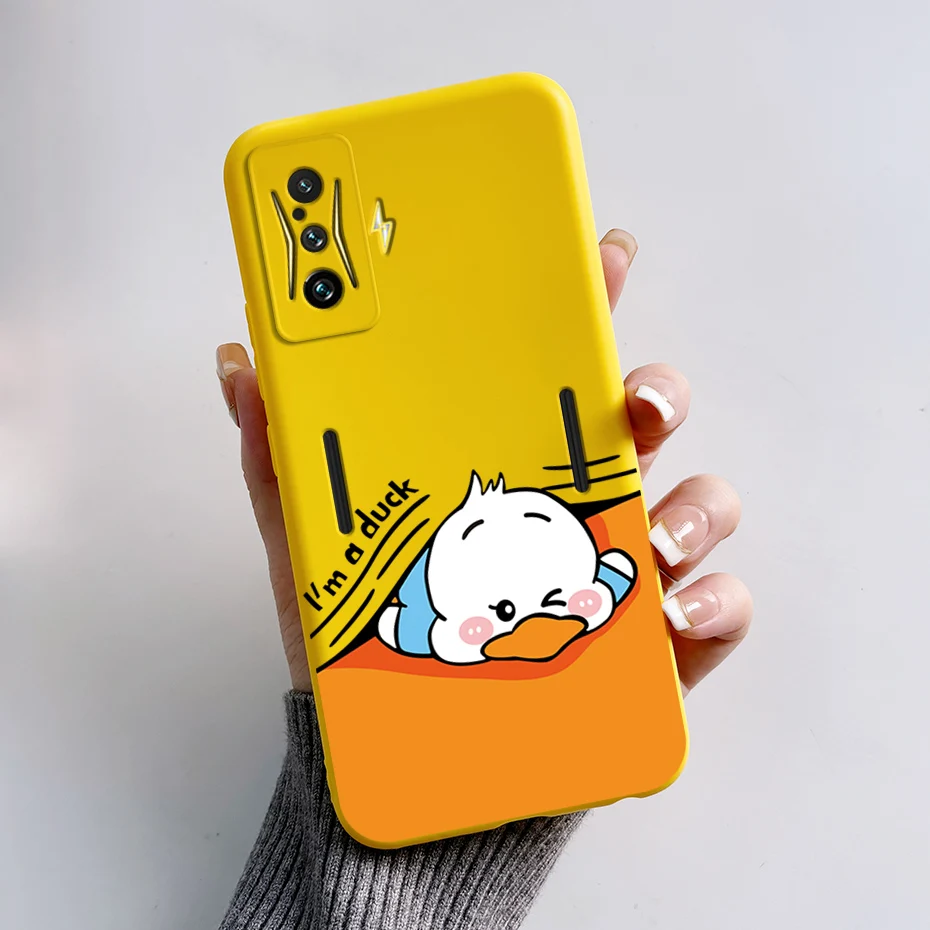 Silicone Soft Cartoon Frog Phone Case for Redmi K50 Gaming Edition