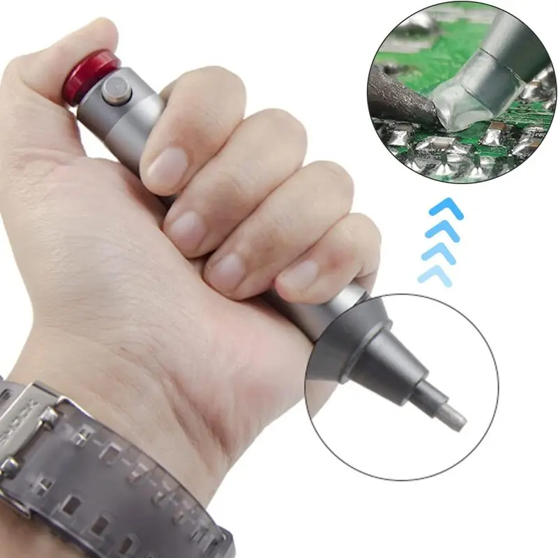 Solder Sucker Non-Clog Desoldering Pump Tin Gun Soldering Sucker Pen Removal Vacuum Solder Iron Desolder Welding desoldering suction pump desoldering pump desoldering tool electrothermal solder sucker