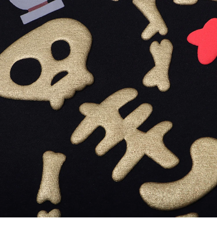 Space Madness Skeleton Graphic Print T-Shirt S7d16a71ad8a549fbac7ee3f1b8b5b24ca