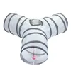 Pet Cat Tunnel Toys Foldable White Pet Cat Kitty Training Interactive Fun Toy For Cats Rabbit Animal Play Tunnel Tube 3