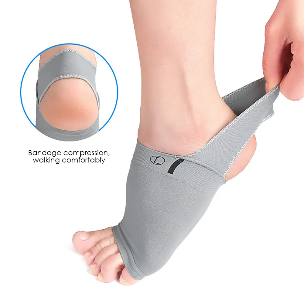 Flat Feet Relieve Pain Sleeve Socks Insoles Pads 1 Pair