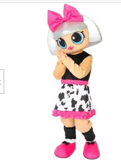 New Adult Hot Sale Foam Cute Girl Fancy Cartoon Mascot Costume Plush Christmas Fancy Dress Halloween Mascot Costume