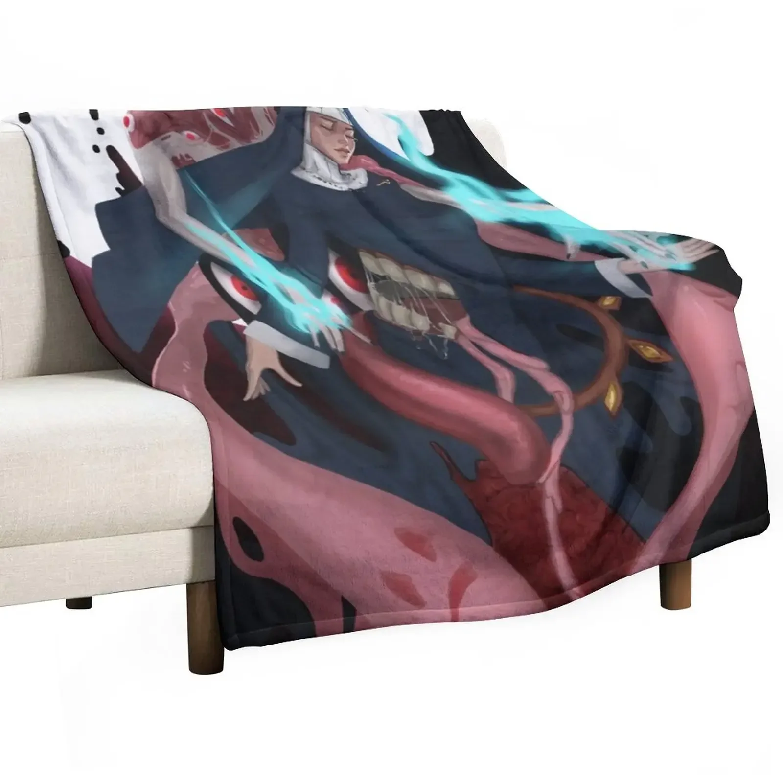 

Skullgirls double fanart Throw Blanket Bed covers Personalized Gift Picnic Blankets