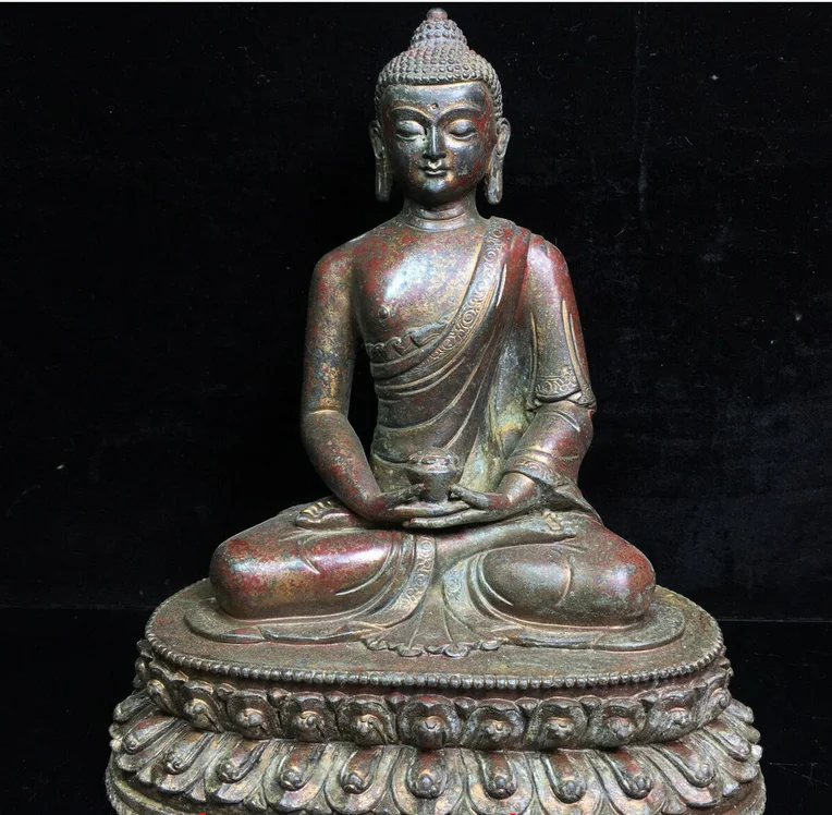 

Коллекция китайского антиквариата, тибетский буддизм, бронза, 22 см, 8,2 дюйма