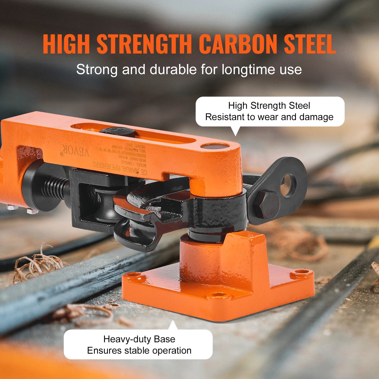Tube Bender Manual Pipe Bender 7 Bending Dies Multifunction Steel Copper Tube Bending Machine Lever Type Heavy Duty Tools tube bender