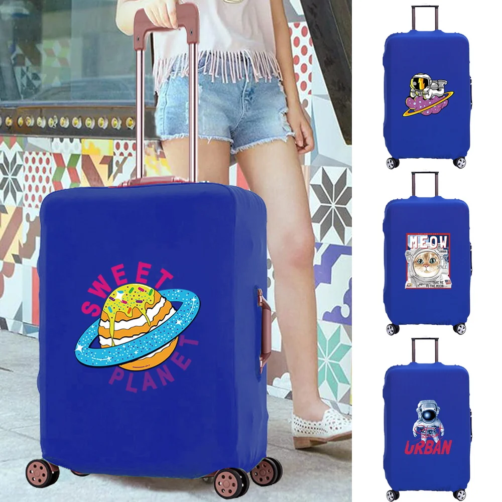 

Luggage Case Fashion Scratch Resistant Suitcase Protective Cover Apply To 18-28 Inch Astronaut Print Travel Accessory Covers