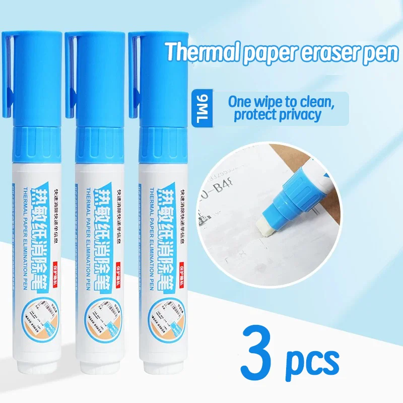 1/3/Pcs 개인 정보 보호 감열지 지우개 펜, 특급 배송 슬립 수정 펜, 휴대용 지우개 펜, 특급 슬립 코딩 펜