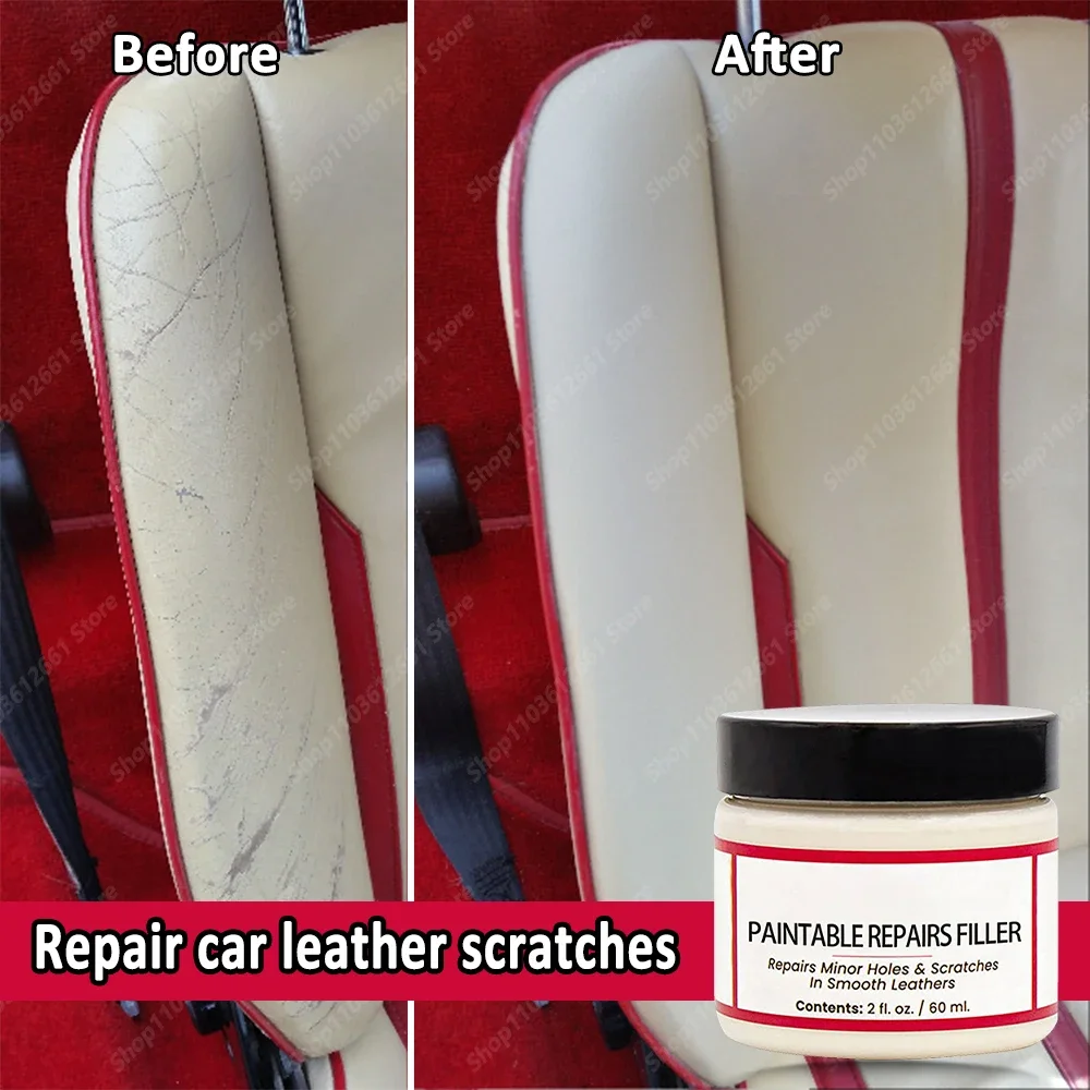 Car Scratch Remover Leather Repair Cream Automotive Leather Sofa Seat Refurbishment Interior Maintenance