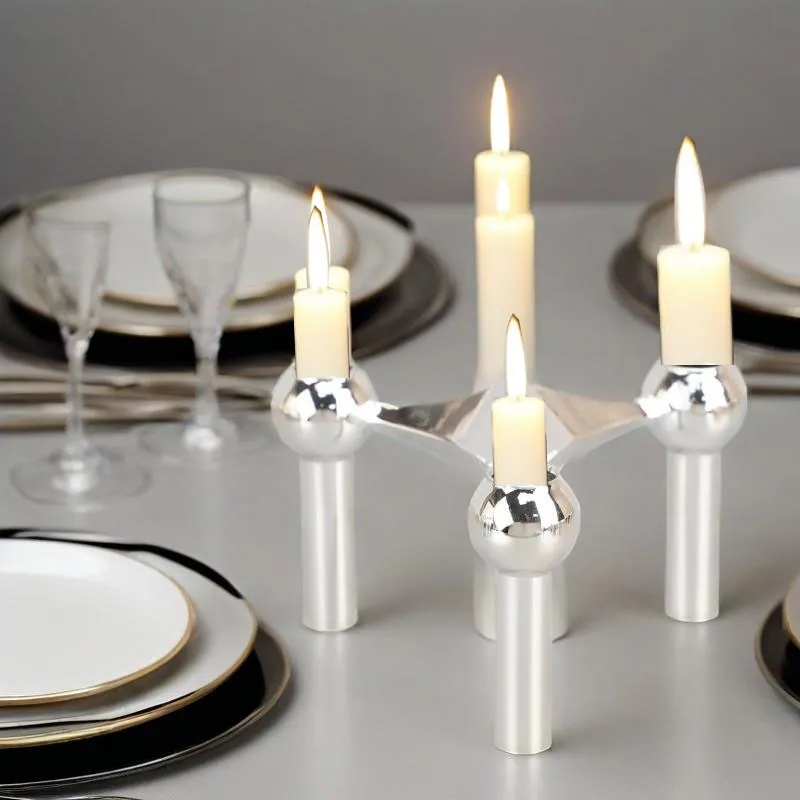 Alloy Candle Stand for Home Living Room Decoration