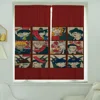 Window Kitchen Curtains for Living Room 2 Pieces Blackout Curtains Door Curtain D-detective C-conan Bedroom Decoration Partition 3