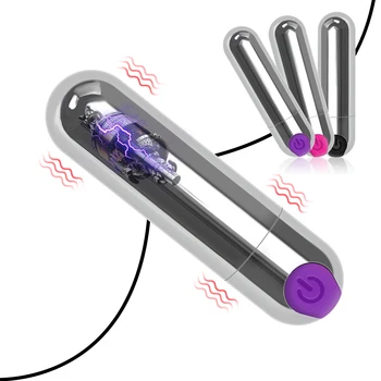 IKOKY Powerful 10 Speed Bullet Vibrator Sex Toys for Woman Strong Vibration G-spot Massager Mini Vibrators for Women USB Charge 6