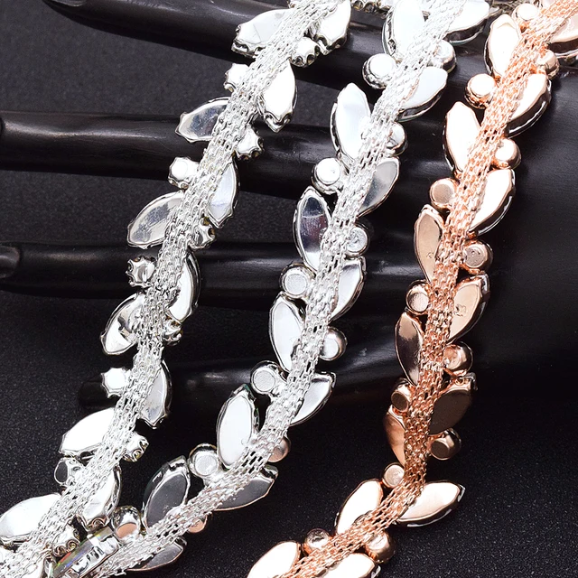 AB/White Rhinestone Chain 3
