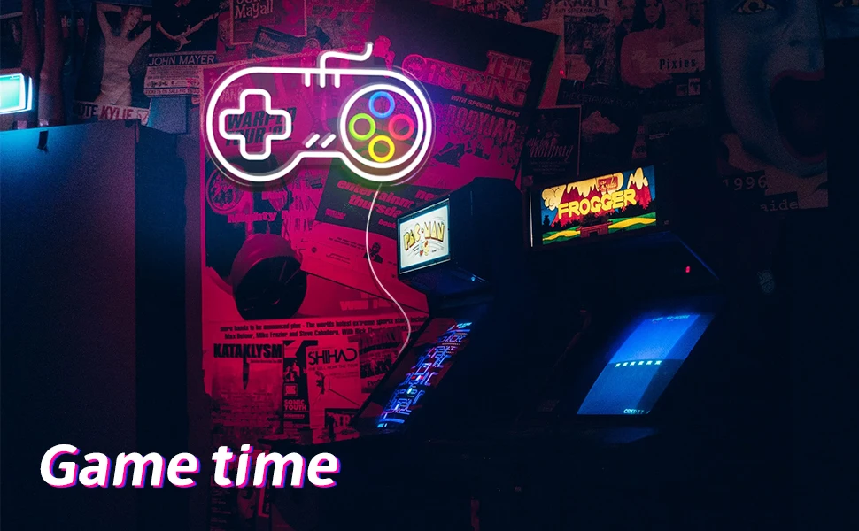 Led Game Room Neon Signs Dimmable Neon Lights for Bedroom Wall Gaming Decor Room Decor Boys Teen Kids Gifts Party Decorations