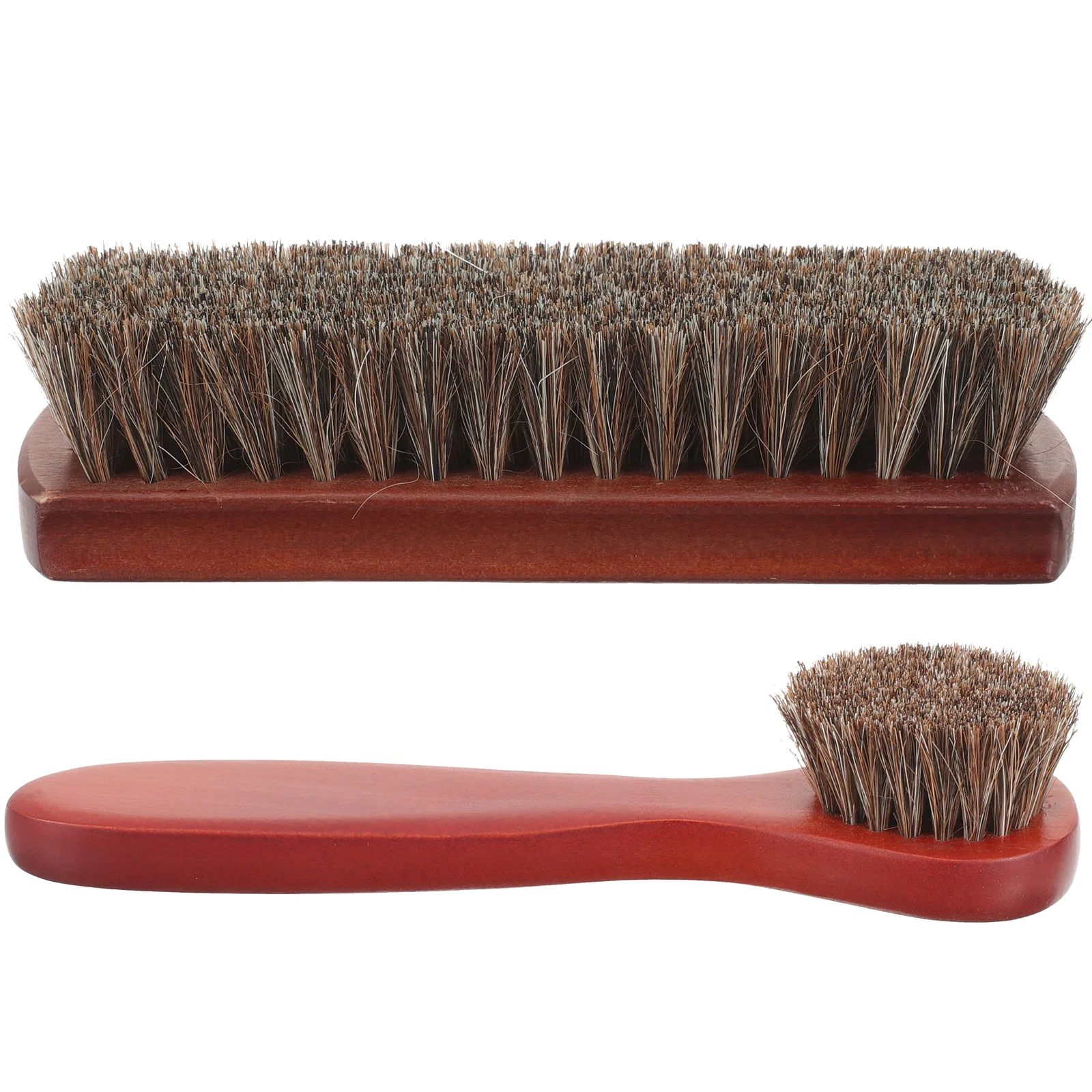 

2 Pcs Shoe Brush Sneaker Cleaner Horse Hair Boots Horsehair Cleaning for Shoes