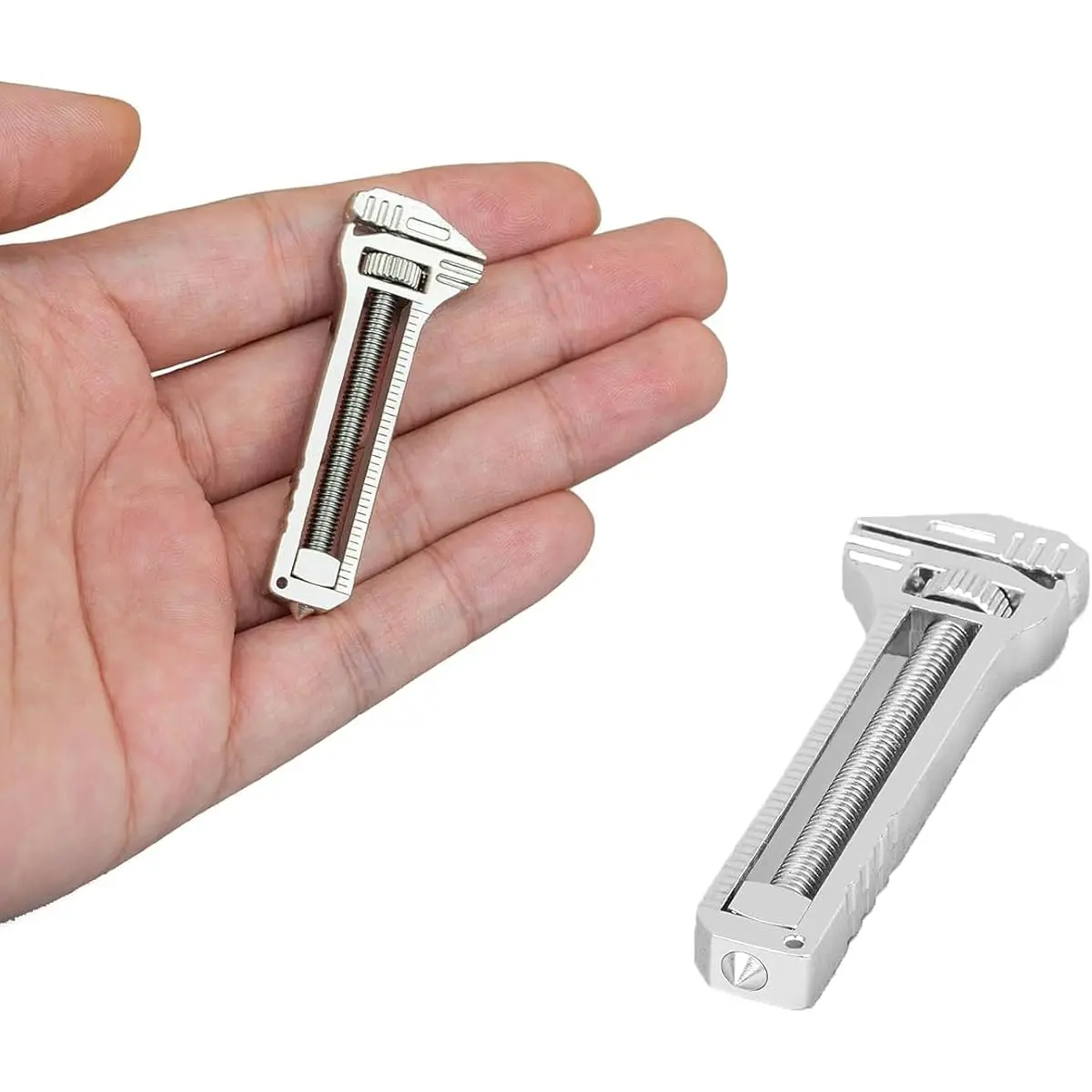 Premier Titanium Multitool Keychain: Bottle Opener & Adjustable Wrench – Lightweight Survival Companion