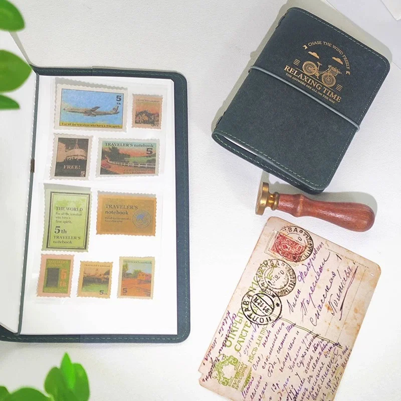 포텐테이트 수채화 용지 100% 코튼 200g 그린 워셔블 크라프트 커버 여행용 수채화 저널북 스케치북 (페인팅용)