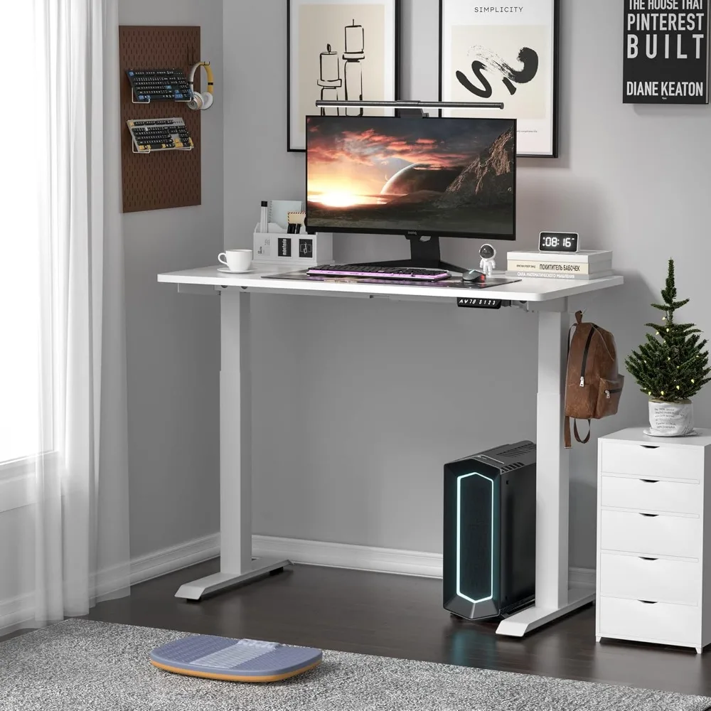 Height Adjustable Electric Standing Desk, Adjustable Desk with Memory Controller, 48" x 24", Computer Desks 5