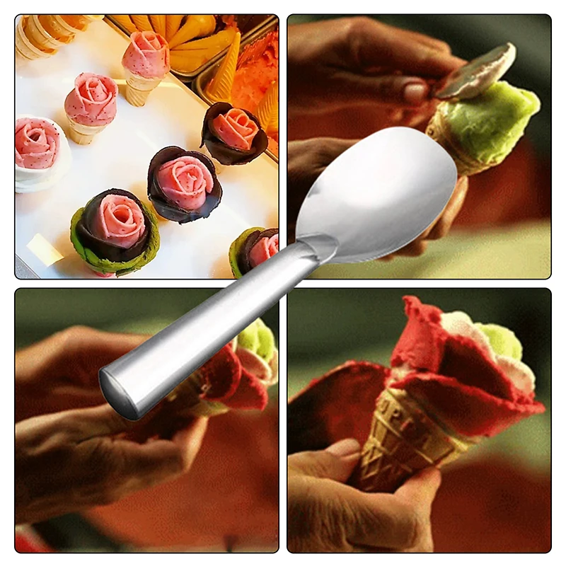 Description Picture 2 of item1PCS Aluminum Alloy Ice Cream Scoop Ice Cream Scoop Home Hotel Dessert Scoop, Perfect for Scooping and Serving Hard Foods