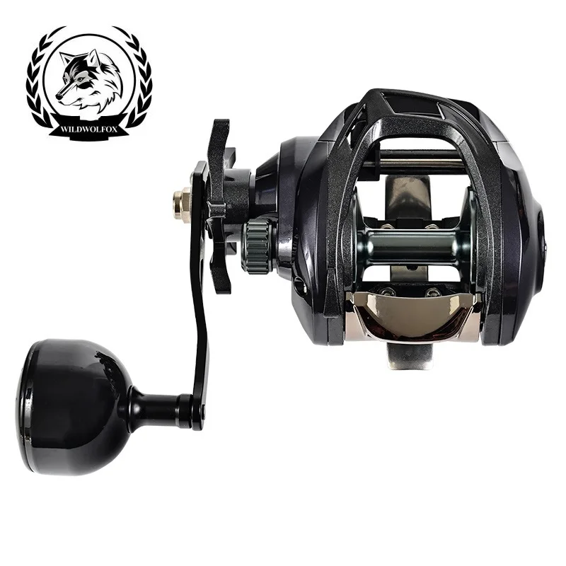 

WILDWOLFOX 15KG Strong Brake Bait Casting Reel Metal Cup Smooth Operation Fishing Reels Long Casting with Anti-Rust Wheel