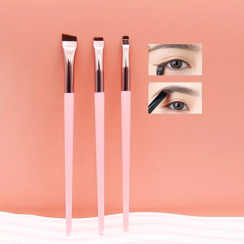 3pcs Makeup Brush Set,Blade eyeliner brush fine oblique