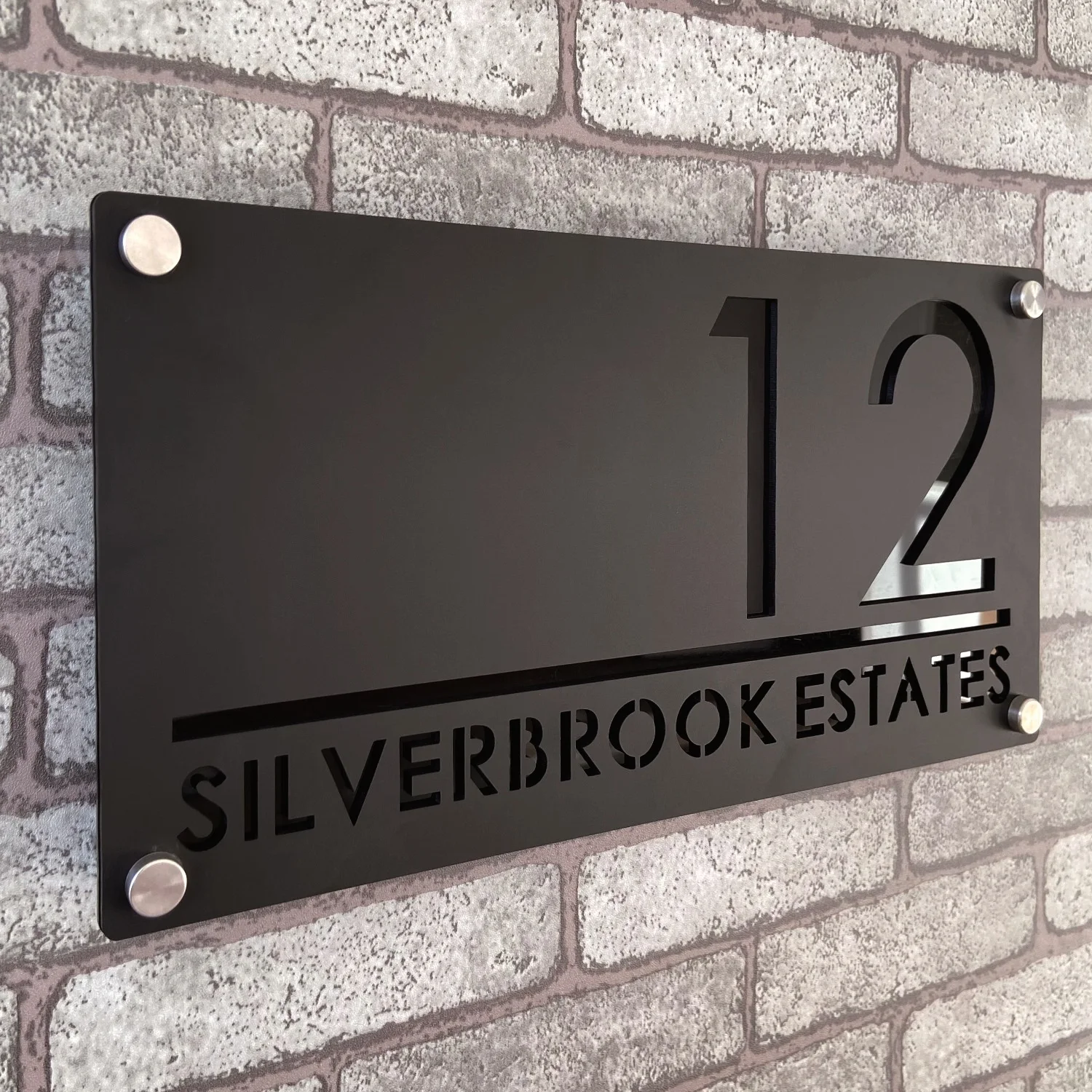 Waterproof Acrylic House Number Signs House Numbers Number Plate Wall Decor Stylish Durable Sun-Resistant Indoor/Outdoor Address Display
