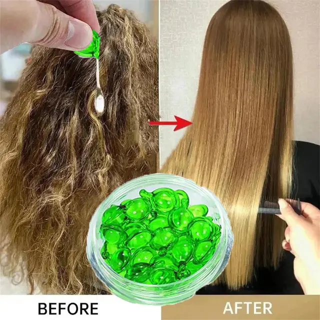 Magic Hair Vitamin Capsule Keratin Oil Fast Restore Hair Soft Smooth Shiny Deep Moisturizing Frizzy Dry Scalp Hair Repair Care 1