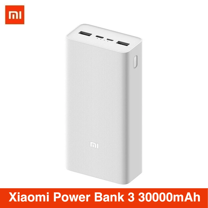 wireless charging power bank Xiaomi Power Bank 3 30000mAh 18W Fast Charging Portable Mi Powerbank 30000 mAh USB Type C External Battery Poverbank smart power bank