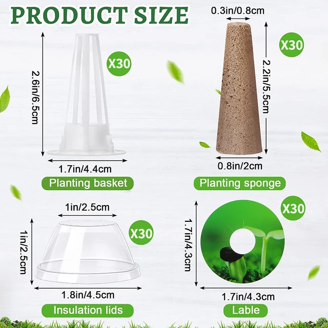 120Db/Készlet Ültetési Kosár Termesztése Szivacsok Szivacs Blokkok Az Aerogarden Növény-Hidroponika Számára, A Soilless Növekvő Rendszer Kertjéhez - Image 6